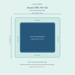 Load image into Gallery viewer, Top-down space plan for Jacuzzi J509L Hot Tub, showing the 280 x 239 cm footprint and a 40 cm zone around every side.
