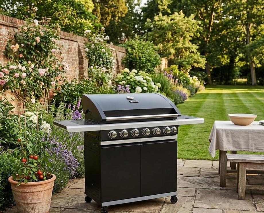 Boss Grill Alabama Elite - 6 Burner Gas BBQ with Side Burner