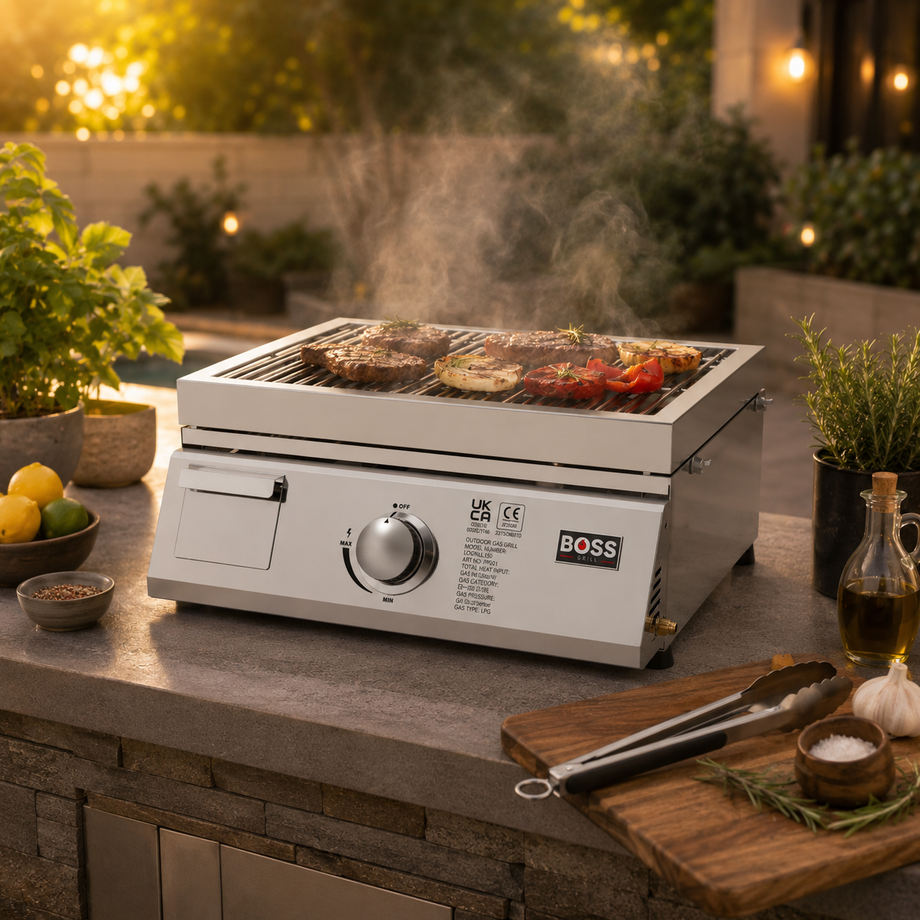 Boss Grill 3-in-1 Gas BBQ Griddle and Pizza Oven