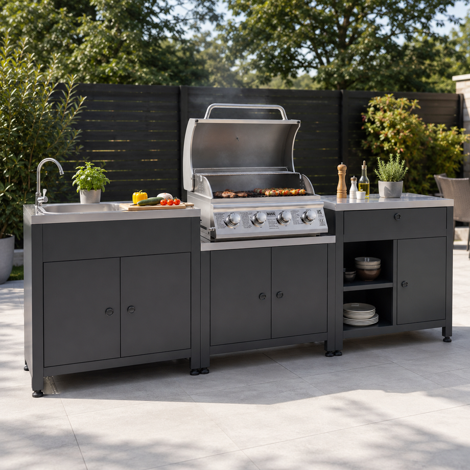 Boss Grill Texas All Star Outdoor Kitchen Modular - 4 Burner Gas BBQ