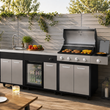 Load image into Gallery viewer, Boss Grill Outdoor Kitchen - 4 Burner Gas BBQ Grill with Beverage Cooler and Sink
