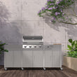 Load image into Gallery viewer, Boss Grill Texas Premium Outdoor Kitchen - 4 Burner Gas BBQ Grill with Side Burner - Stainless Steel

