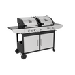 Load image into Gallery viewer, Boss Grill Premium Dual Fuel - 2 Burner Dual Fuel BBQ Grill with Side Burner - Stainless Steel
