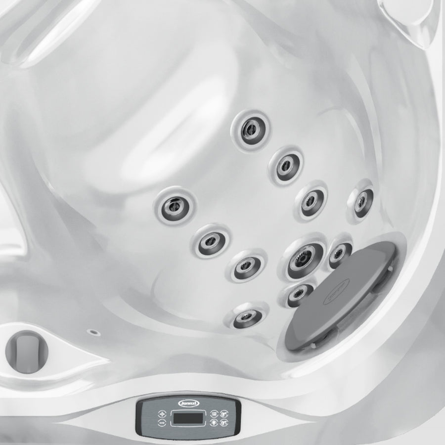 Close-up of the Jacuzzi J-235 control panel