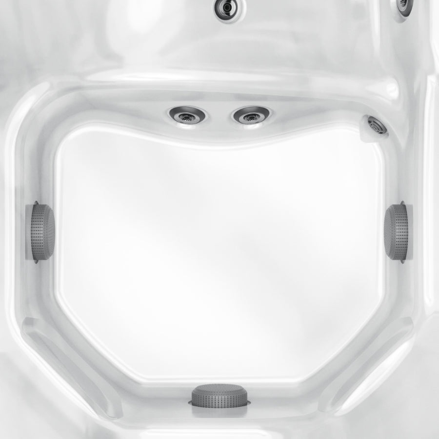 Close-up of the Jacuzzi J-235 footwell
