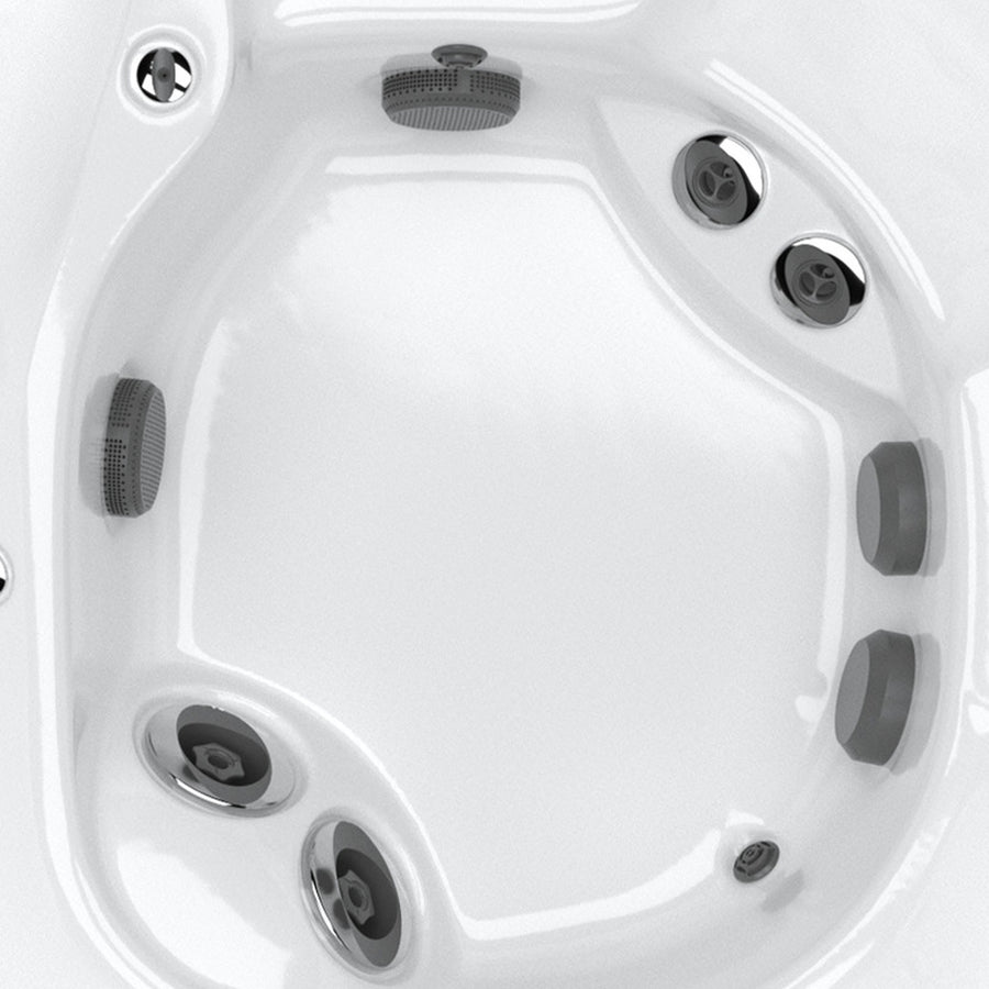 Close-up of the J-335 footwell