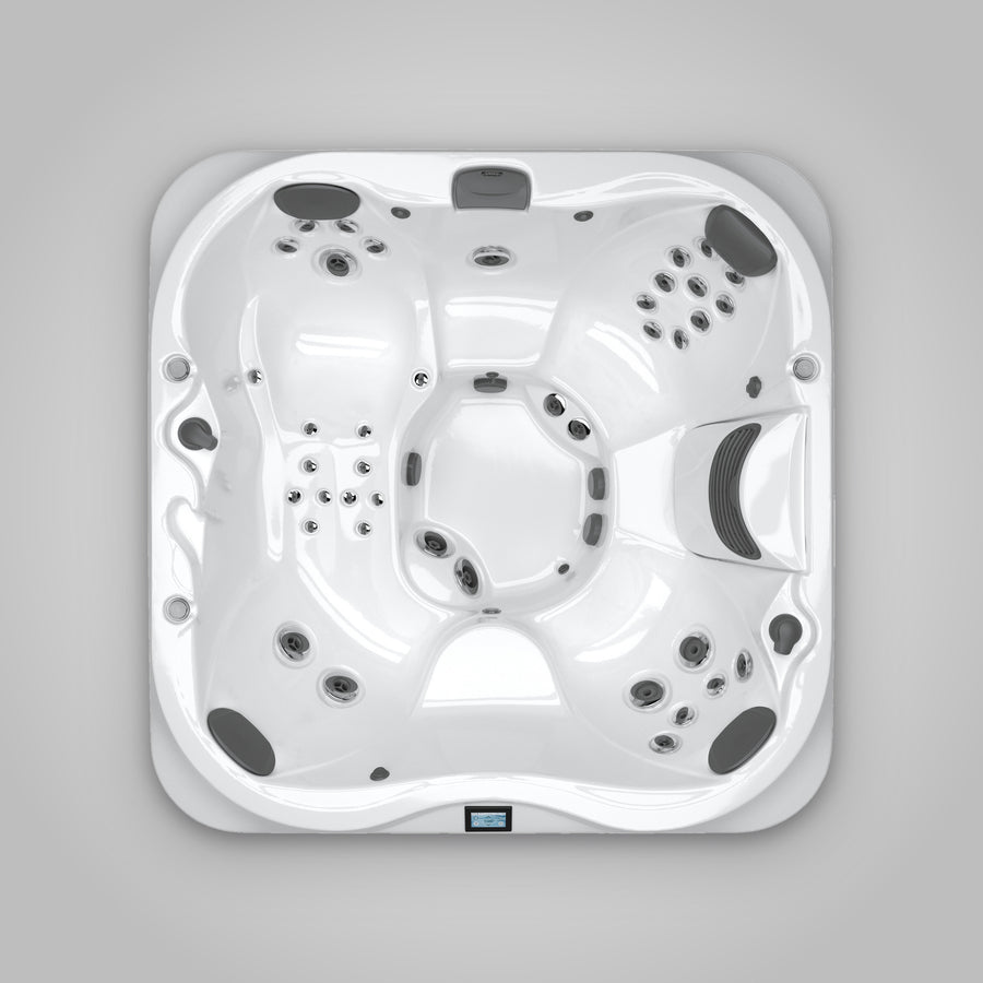 Jacuzzi J-335 hot tub seen from directly above