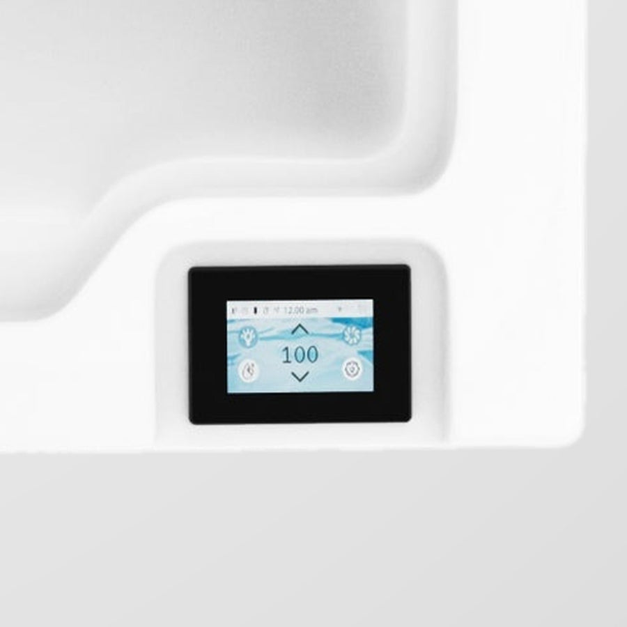 Close-up of the J-404L touchscreen control panel