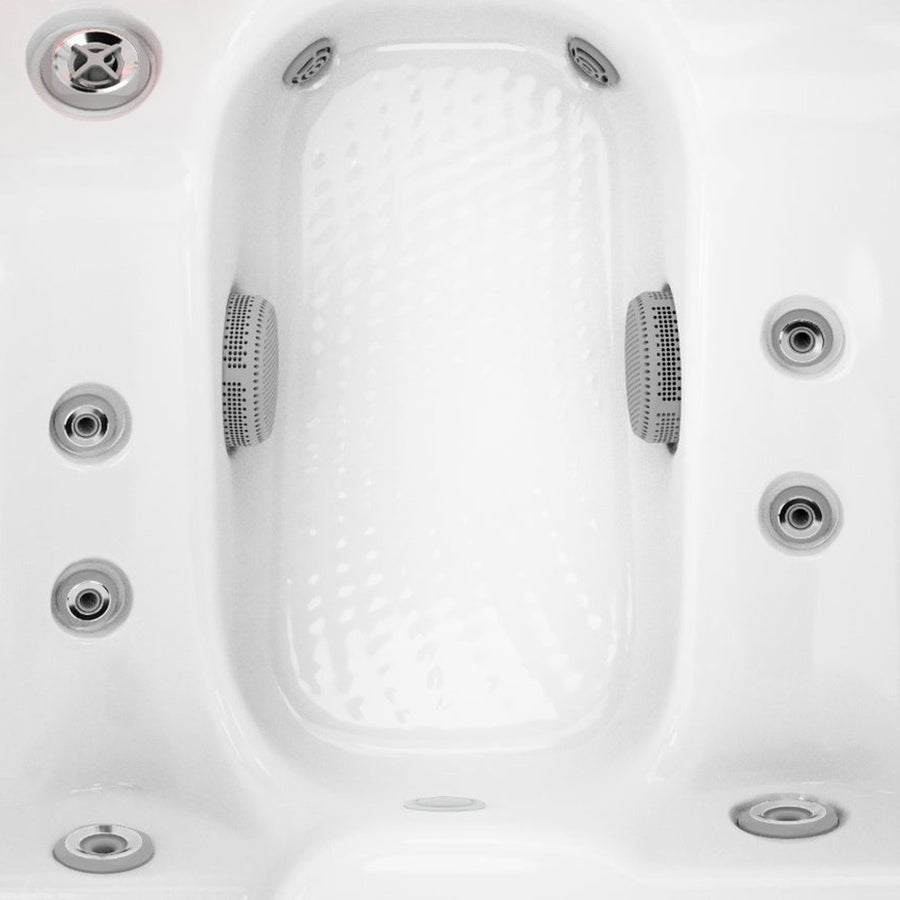 Close-up of the J-404L footwell