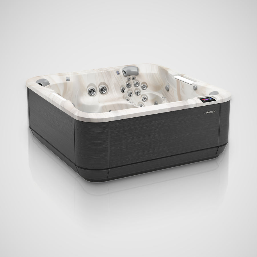 Jacuzzi J-508L hot tub with a Canyon shell and Noir cabinet
