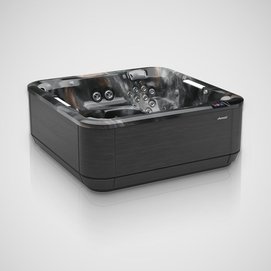 Jacuzzi J-508L hot tub with a Midnight shell and Noir cabinet