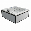 Load image into Gallery viewer, Edge Kensington Hot Tub in Light Grey - cabinet finish and exterior view - square white background - July 2026
