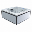 Load image into Gallery viewer, Edge Knightsbridge Hot Tub in Light Grey - cabinet exterior - square white background - July 2026
