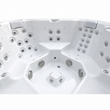 Load image into Gallery viewer, Edge Knightsbridge Hot Tub - hydrotherapy jets and seating detail - Light Grey - square white background - July 2026
