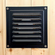 Load image into Gallery viewer, Black outside air vent on the Outdoor Living Cube sauna
