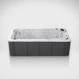 Load image into Gallery viewer, Outdoor Living Active Pro 15ft swim spa on a silver studio floor, view 3