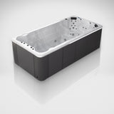 Load image into Gallery viewer, Outdoor Living Active Pro 15ft swim spa on a silver studio floor, view 4