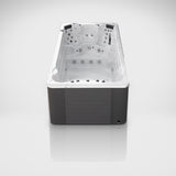 Load image into Gallery viewer, Outdoor Living Active Pro 15ft swim spa on a silver studio floor, view 5