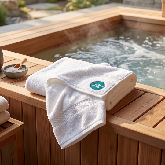 Luxary Hot Tub Towel - Outdoor Living