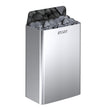 Load image into Gallery viewer, Harvia The Wall 9kW stainless steel wall-mounted sauna heater filled with stones
