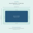 Load image into Gallery viewer, Top-down space plan for Jacuzzi PowerActive J-16 Swim Spa, showing the 472 x 236 cm footprint and a 40 cm zone around every side.

