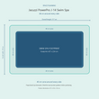Load image into Gallery viewer, Top-down space plan for Jacuzzi PowerPro J-14 Swim Spa, showing the 437 x 234 cm footprint and a 40 cm zone around every side.
