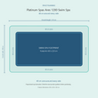 Load image into Gallery viewer, Top-down space plan for Platinum Spas Ares 1200 Swim Spa, showing the 430 x 220 cm footprint and a 40 cm zone around every side.
