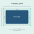 Load image into Gallery viewer, Top-down space plan for Sun &amp; Soul 4000 Swim Spa, showing the 398 x 231 cm footprint and a 40 cm zone around every side.
