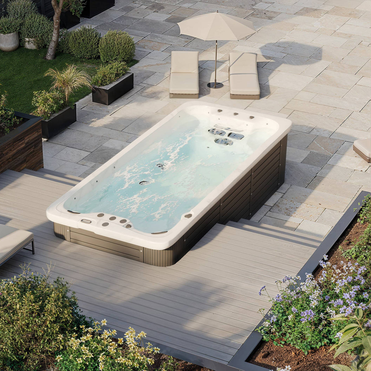 Outdoor Active 4-Seater Swim Spa | Triple Jets & Hydrotherapy – Outdoor ...