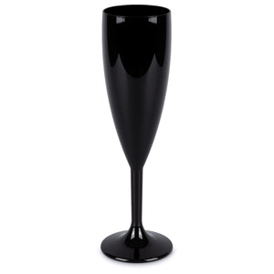 Hot Tub Safe Black Champagne Glass