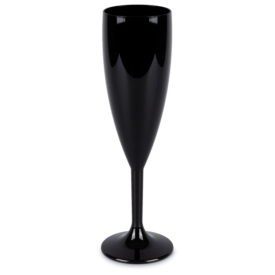 Hot Tub Safe Black Champagne Glass