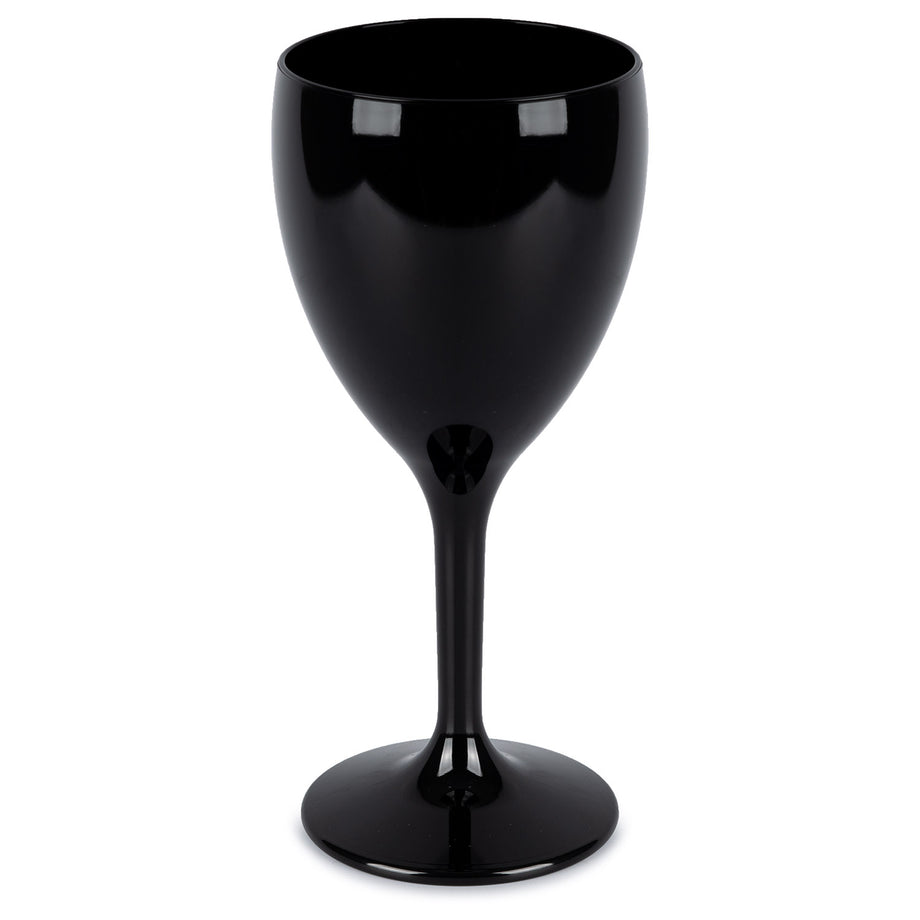 Hot Tub Safe Black Wine Glass