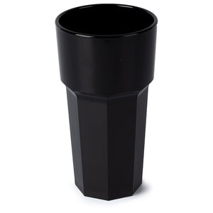 Hot Tub Safe Large Black Tumbler Glass