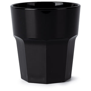 Hot Tub Safe Small Black Tumbler Glass