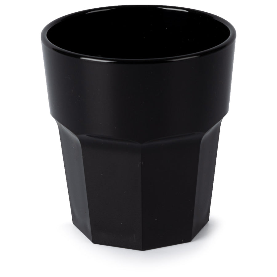 Hot Tub Safe Small Black Tumbler Glass