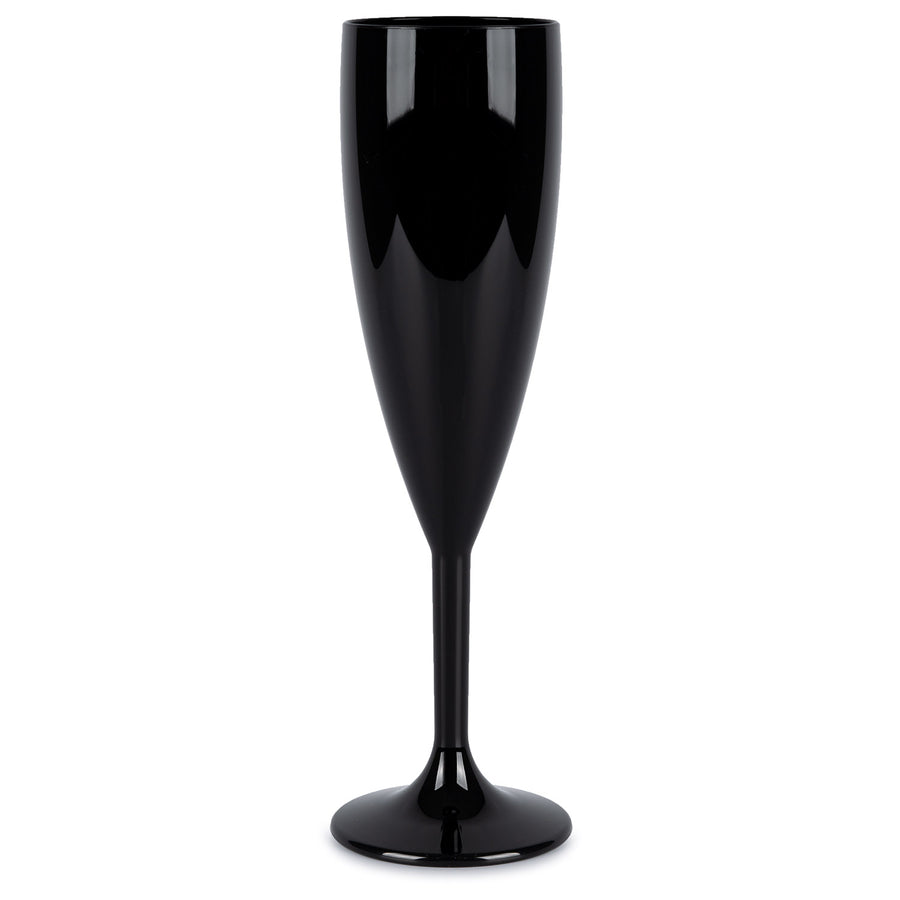 Hot Tub Safe Black Champagne Glass