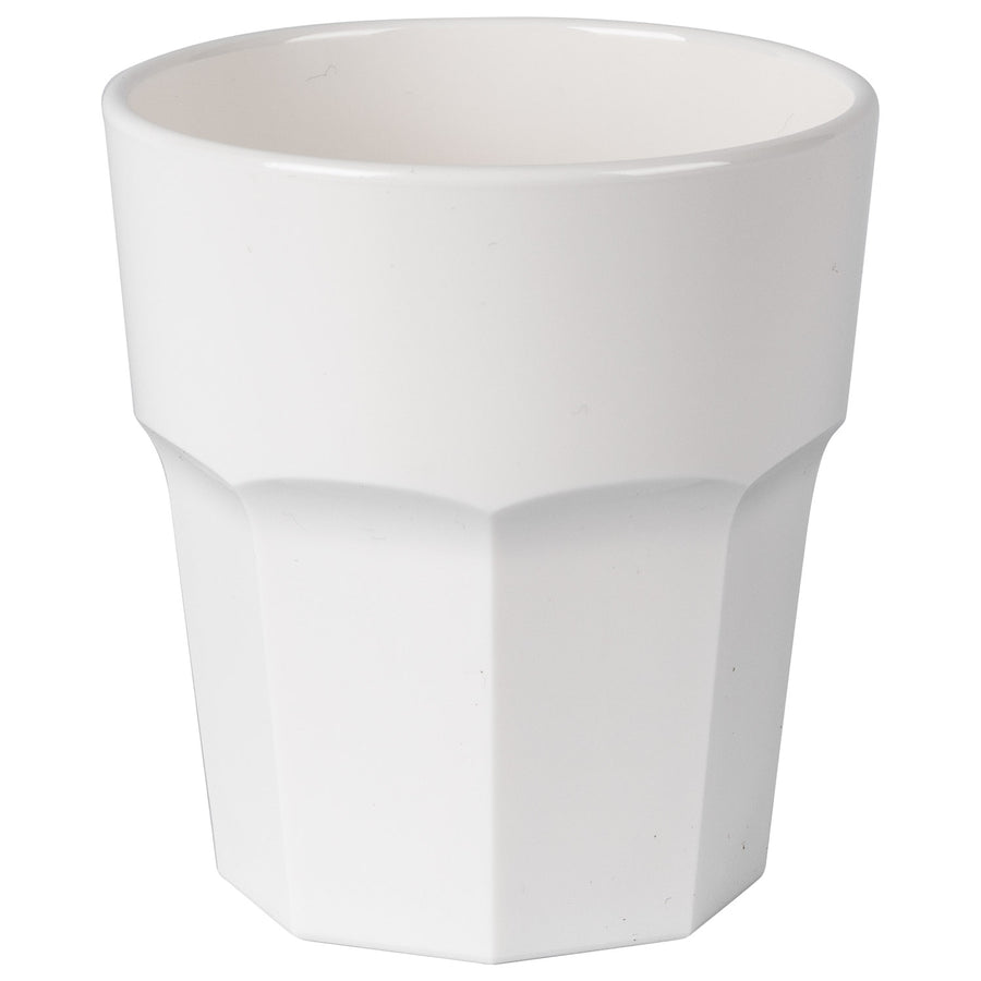 Hot Tub Safe Small White Tumbler Glass