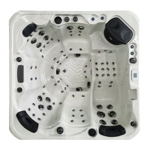 Outdoor Infinity - 6 Person Hot Tub with 1 Lounger