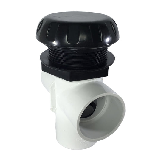 Arctic Spas® Black Round Cap Diverter Valve Complete - JET-109400
