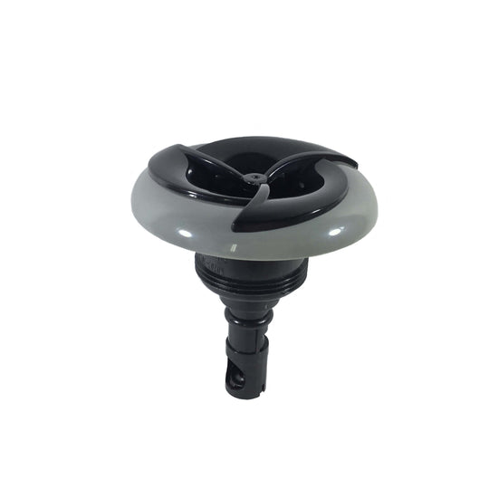 Arctic Spas® 3" Screw-In Single Pulse Jet in Tri-Face Black/Grey - JET-114160