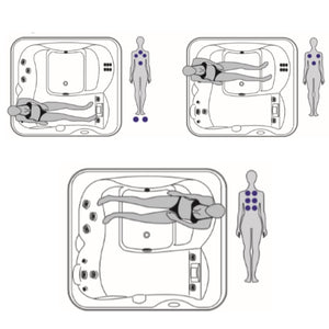 Jacuzzi® Lodge™ S - 3 Person Hot Tub with 1 Lounger