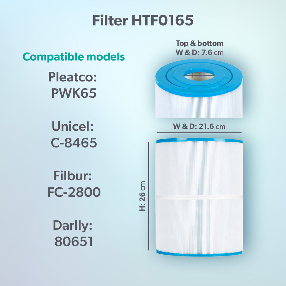Pleatco PWK65 Compatible Hot Tub Filter