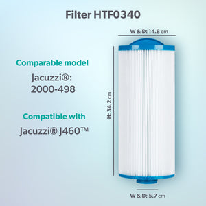 Jacuzzi® J460™ Large 40sq ft Hot Tub Filter - 2000-498