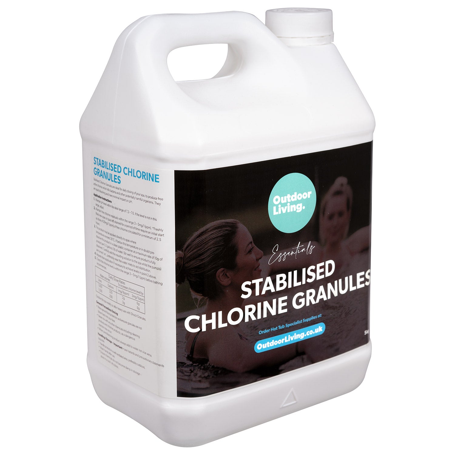 Hot Tub Stabilised Chlorine Granules 5kg Next Day Delivery Outdoor