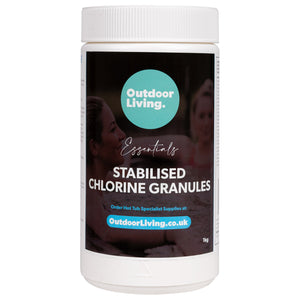 Hot Tub Stabilised Chlorine Granules - 1kg | Outdoor Living