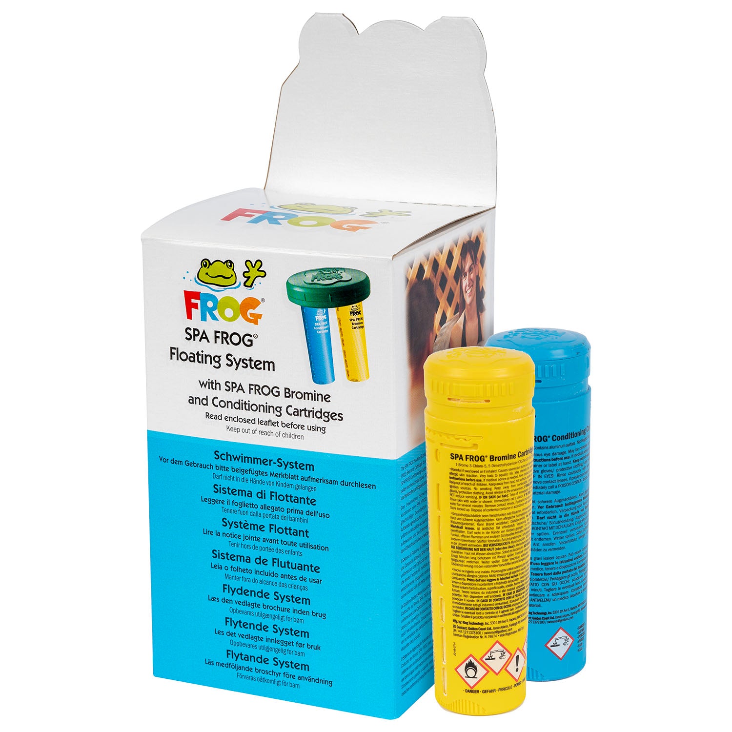 Spa Frog Hot Tub Bromine/Water Conditioning Floating System Next Day