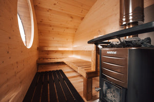 Outdoor Terrace 160 - 2 to 4 Person Barrel Sauna