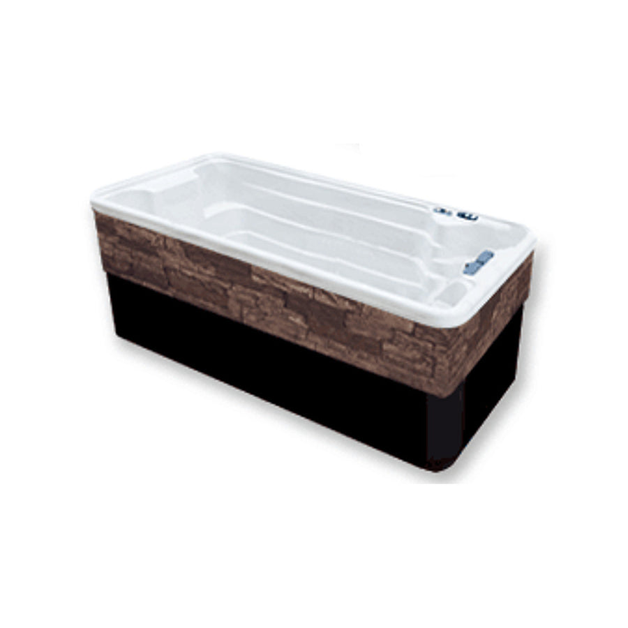 Tidalfit EP12 Swim Spa from Outdoor Living - white, partial submerge