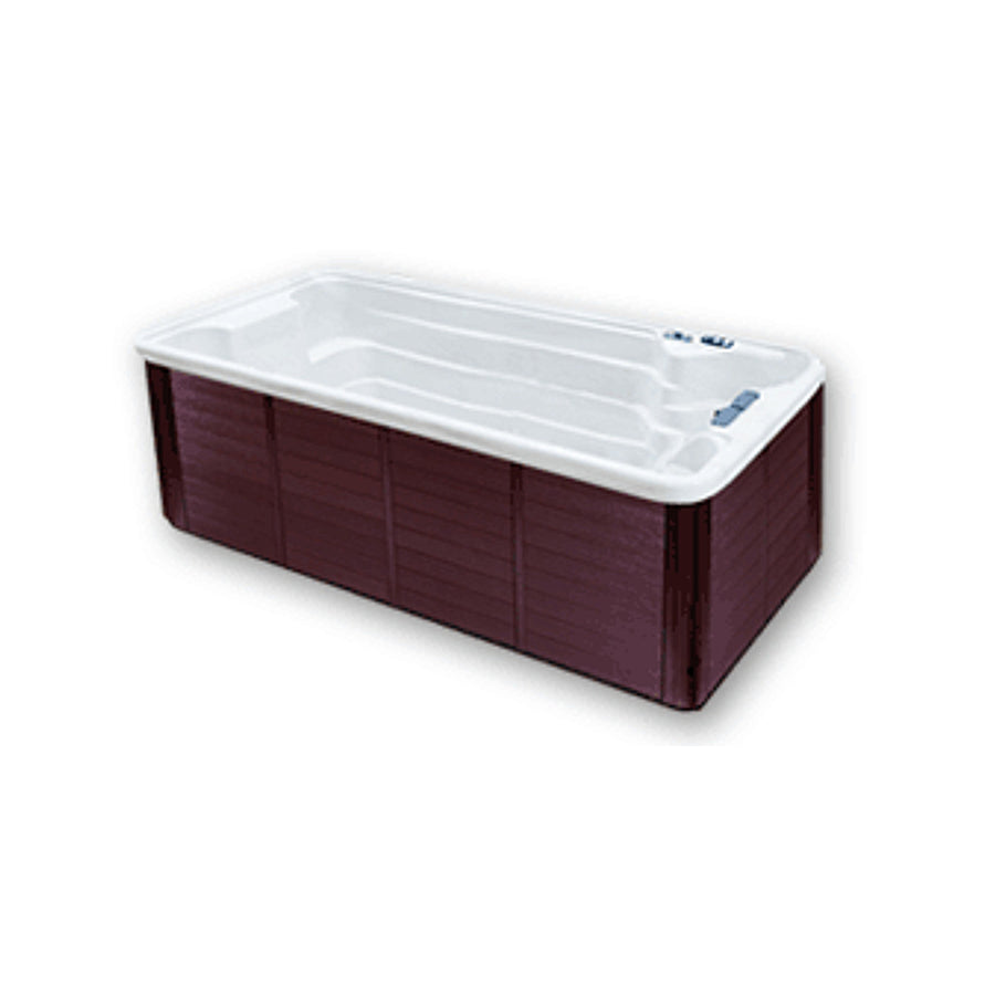 Tidalfit EP12 Swim Spa from Outdoor Living - white, mahogany case