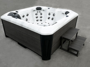 Outdoor Santorini - 5 Person Hot Tub with 1 Lounger